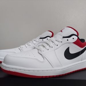 Air Jordan 1 Low White University Gym Red sizes